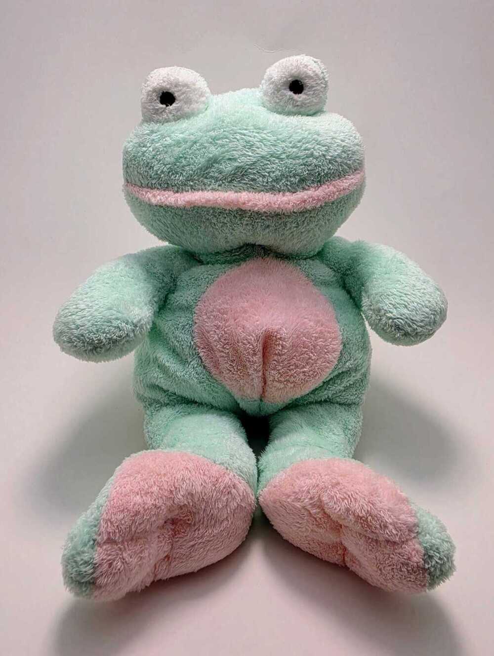 Ty Pluffies “Grins” the Frog - Ty Pluffies Collection (10 inch) No Hang Tag